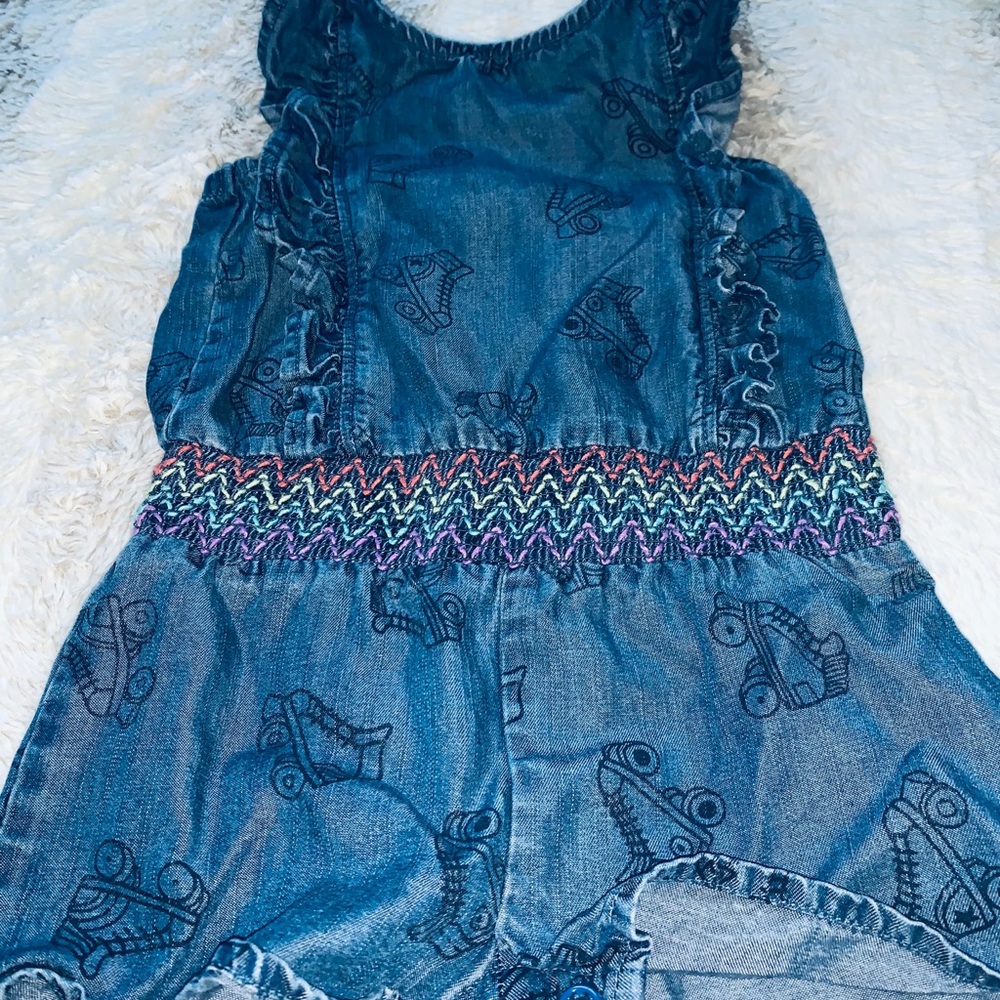 Cat&jack Baby Girl Denim Romper